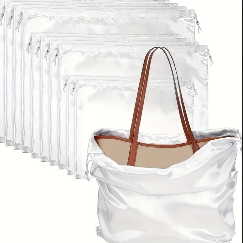 Durable Handbag Storage Bag with Drawstring, Large- 2 Piece